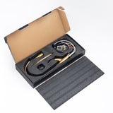 Gold Faucet with Pull Out Sprayer Brushed Gold Single Handle 1 Hole High Arc Pull Out W1932124131