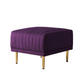 ZNTS Purple Velvet Ottoman for Modular Sectional Living Room Sofa or Chair W71462438