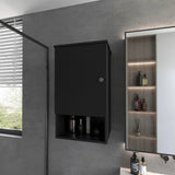 Black Medicine Cabinet with One Door B062P252170