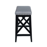 SADDLE BARSTOOL 65637.00LGRY