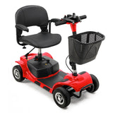 ZNTS 4 Wheel Mobility Scooter for Seniors, Electric Power Wheelchair with Lights and Long Range Battery 38765024