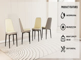 A set of 4 dining chair, modern style chair made of high-quality PU Leather fabric with thick soft W2189P168411