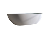 63Solid Surface Matte Tub, Solid Surface Soaking Tub, Stone Resin Freestanding Bathtub, Thick Edge 05028967