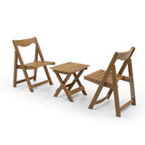 HIPS Material Outdoor Bistro Set Foldable Small Table and Chair Set with 2 Chairs and Rectangular W1209107732