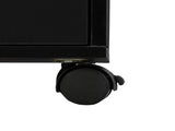 Double Edged Manicure Nail Table with Drawer Black 54431300