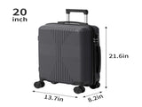 Non-TSA customs lock 3-in-1 PP trolley case, 20in, 24in, 28in, PP, dark gray 34460953
