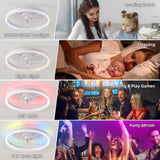 19.7 inches fan light RGB color lights three color temperature 6-speed adjustable wind power W1962P235208