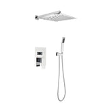 ZNTS Shower Set System Bathroom Luxury Rain Mixer Shower Combo Set Wall Mounted Rainfall Shower Head W2287P182591