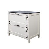 2 Drawer Farmhouse File Cabinet,Filing Cabinet with Lock for Home Office W331P272379