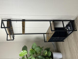 33.1" Wide Hall Tree with 2 Movable Drawers, Shoe Storage, Shelves and Garment Racks, 5-in-1 W2887P239379
