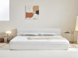 All in One King Mattress & Bed Frame, 15 Inch King Size Mattresses in a Box with Cool Fabric, W1359P364811