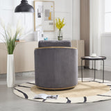 COOLMORE Corduroy Barrel Chair, Comfortable Accent Sofa Chair for Living Room, 360 Degree W395P220272