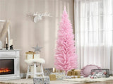 7 foot pink Christmas tree with bracket 01460573