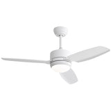 ZNTS 46 Inch New Design Ceiling Fan with Lights 3 ABS Blades 6-speed DC Motor W934P210808