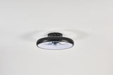 19.7-inch Black LED Ceiling Fan Light Dimmable and Adjustable Color Temperature, APP & Remote W1340P246417