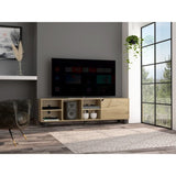 ZNTS Native TV Stand for TV´s up 70", Four Open Shelves, Five Legs B128P148761