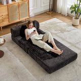Compression Sofa,Convertible Floor Sofa Bed with Fixed-Shape Frame,Single Seater Boneless Modular 55534022