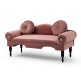 54"Width Modern Velvet Upholstered Loveseat Sofa Accent Bedside Entryway Bench Small Sofa 2 Seater W111770947