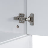 Tall Bathroom Storage Cabinet, Cabinet with Two Doors and Drawers, Adjustable Shelf, MDF Board, N725P206123K