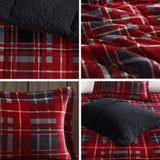 Full/Queen Plush to Sherpa Down Alternative Comforter Set B035100502