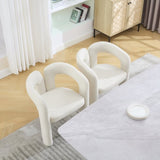 COOLMORE Contemporary Designed Velvet Fabric Upholstered Accent/Dining Chair /Barrel Side Chairs W395P224764