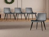 Dining Chairs Set of 4, Modern Design Home Chairs, PU Leather Metal Dining Chairs for Kitchen Dining W2700P352198