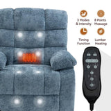 Lift Recliner Chair Heat Massage Dual Motor Infinite Position Up to 350 LBS Large Electric Power W1803P263300