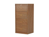 51 Inch Vertical File Cabinet with 4 Storage Drawers, Office Filing Cabinet 96443194