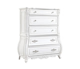 ZNTS Opulence Modern Style 5-Drawer Chest Made with Wood in Pearl White B009P240964