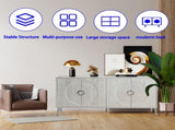 Modern Lacquered 4 Door Wooden Cabinet Sideboard Buffet Server Cabinet Storage Cabinet, for Living W1435P191609