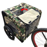 Camouflage Foldable Bicycle Trailer Bike Trailer for Camping Pet Dog Cat Luggage Carry W136458022