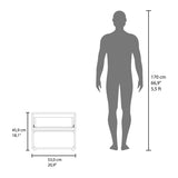 Stained Walnut Nightstand with 1-Drawer B062P290276