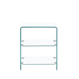 2 layer Tempered Glass Side Table, Clear glass Sofa Table W1718P233037