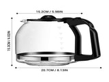 (2 Pack)12 Cup Glass Replacement Carafe (Shipment from Walmart) 47357441