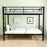 ZNTS Bunk Bed Twin Over Twin Size with Ladder and high Guardrail, Able to Split, Metal Bunk Bed, Storage W1935P194260