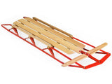 Classic Winter Sled - Sit/Lie Dual-Use, Pre-Drilled Steering Bar, Outdoor Snow Fun 19800956