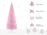 7 foot pink Christmas tree with bracket 01460573
