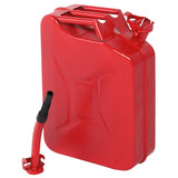 20L US Standard Cold-rolled Plate Petrol Diesel Can Gasoline Bucket with Oil Pipe Red 10380296