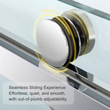 44 to 48 in. W x 76 in. H Double Sliding Frameless Soft-Close Shower Door, Premium 3/8 Inch W1573126517