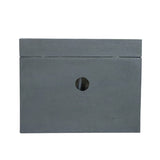 11.8x30.7x23.6" Decorative Gray Fountain with Rectangle Design, with Light and Pump, for Indoor and W2078138950