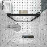 44-48"x76" Aluminum Frame Double Sliding Shower Door,Bypass Bathroom Sliding Door with Premium 1/4" W2011P325512