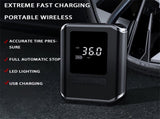 150PSI 4000mAHPortable Charging Digital Display Air Compressor with LED Lighting 94636949