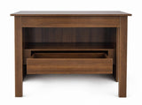 Convertible Fold-Out Desk, Multi-Functional Writing Workstation with Storage Drawers & Open W331P515580
