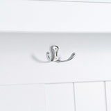 U-Can 5-in-1 Entryway Bench with Shutter-shaped doors, Coat Rack, Cushion and 4 Sturdy Hooks, 47.2'' WF311556AAK