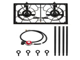 Outdoor Camp Stove High Pressure Propane Gas Cooker Portable Cast Iron Patio Cooking 57574382