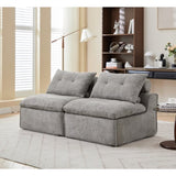 ZNTS [NEW ARRIVED] Modular Sofa,No Armrests,At will DIY, Chenille Fabric,Neck Pillow-Back W2108P261275