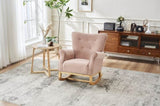 Baby Room High Rocking Chair Nursery Chair , Comfortable Rocker Fabric Padded Seat ,Modern High W1361137249