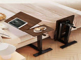 (UPGRADED) Overbed Bedside Desk, Mobile Rolling Laptop Stand Tilting Overbed Table with Wheels, W2641P368242