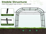 7.5 Ft Adjustable Garden Arch Trellis for Climbing Plants, PE-Coated Metal Tunnel Trellis for 48066132