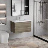 36" Floating Bathroom Vanity with Sink, Modern Wall-Mounted Bathroom Storage Vanity Cabinet with W1573P152699